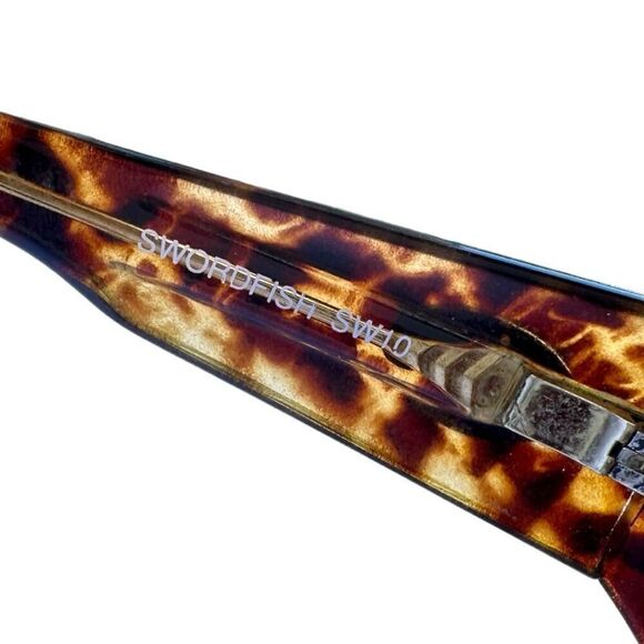 COSTA DEL MAR Sunglasses SW10 Swordfish Tortoise Brown Blue Mirrored Lenses Made - Picture 4 of 9